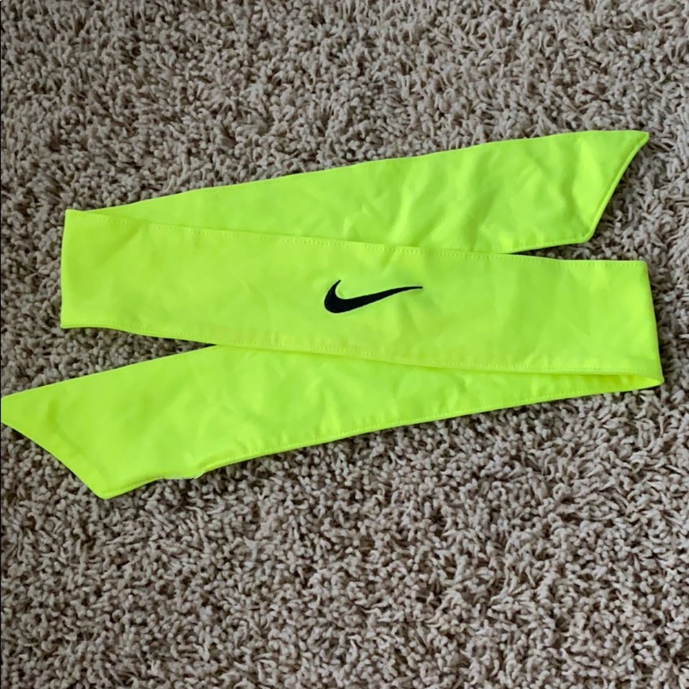 Neon Yellow Nike Dri-Fit Head Tie 2.0